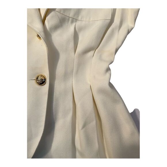 Sideffects Women’s Vintage Ivory Long Sleeve Jumpsuit Size 12 - Picture 12 of 16